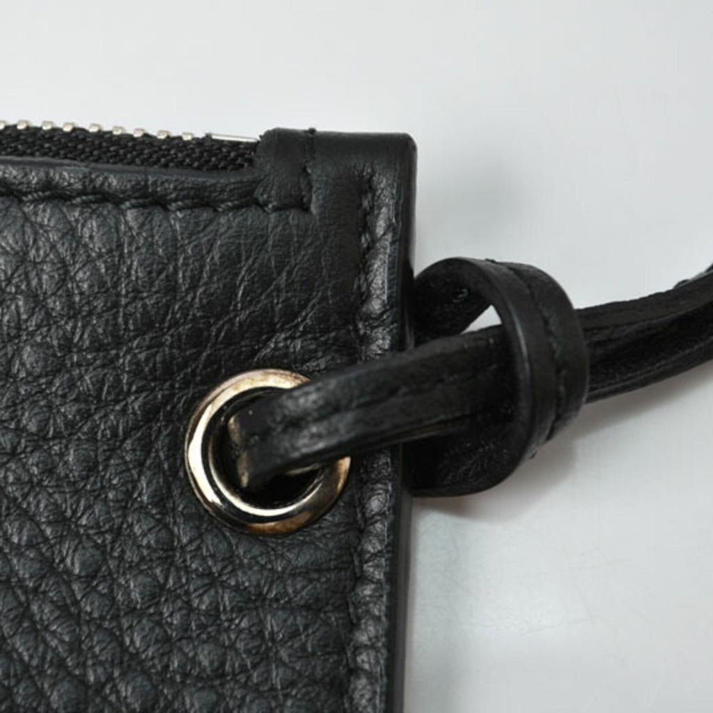 Balenciaga Black Leather Pouch