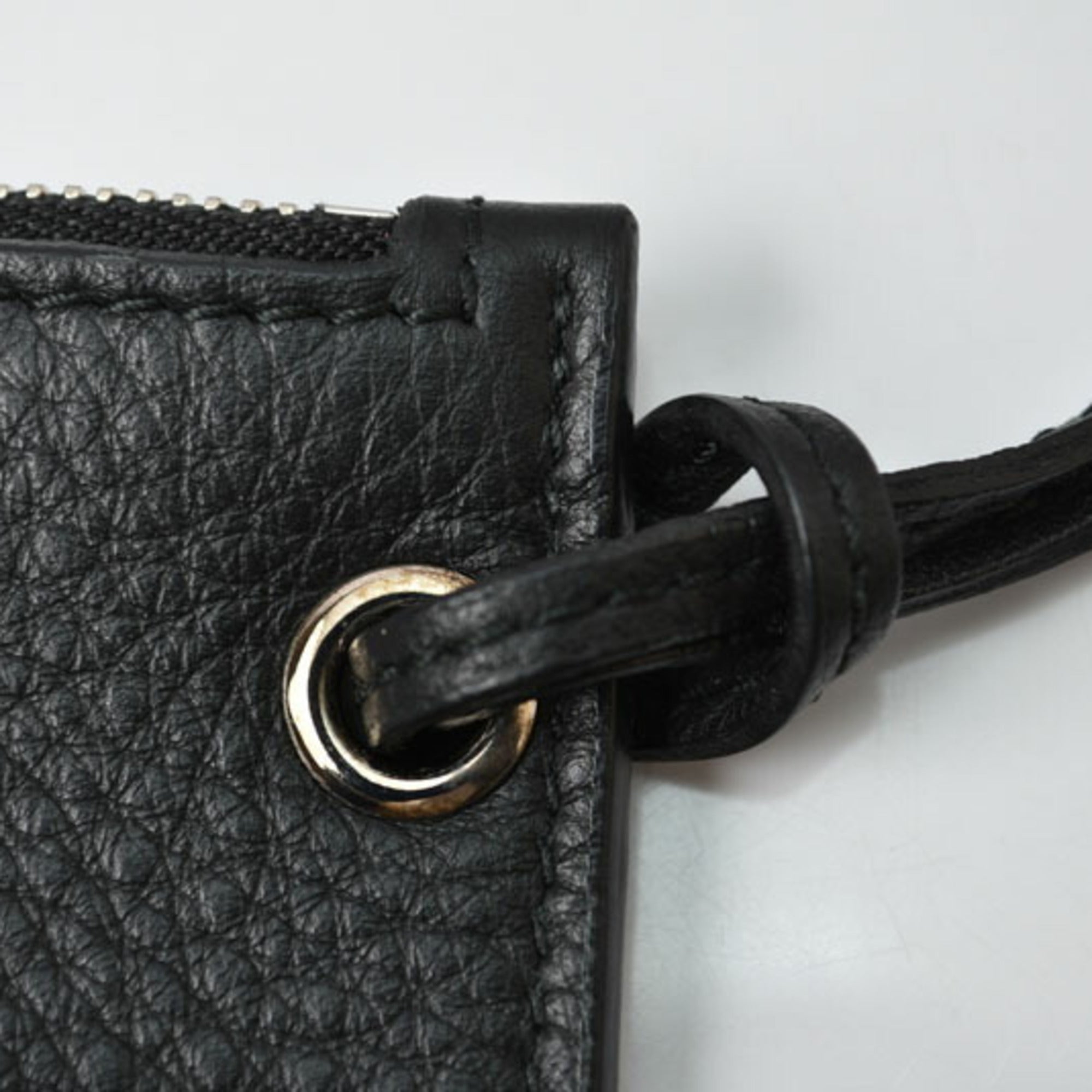 Balenciaga Black Leather Pouch