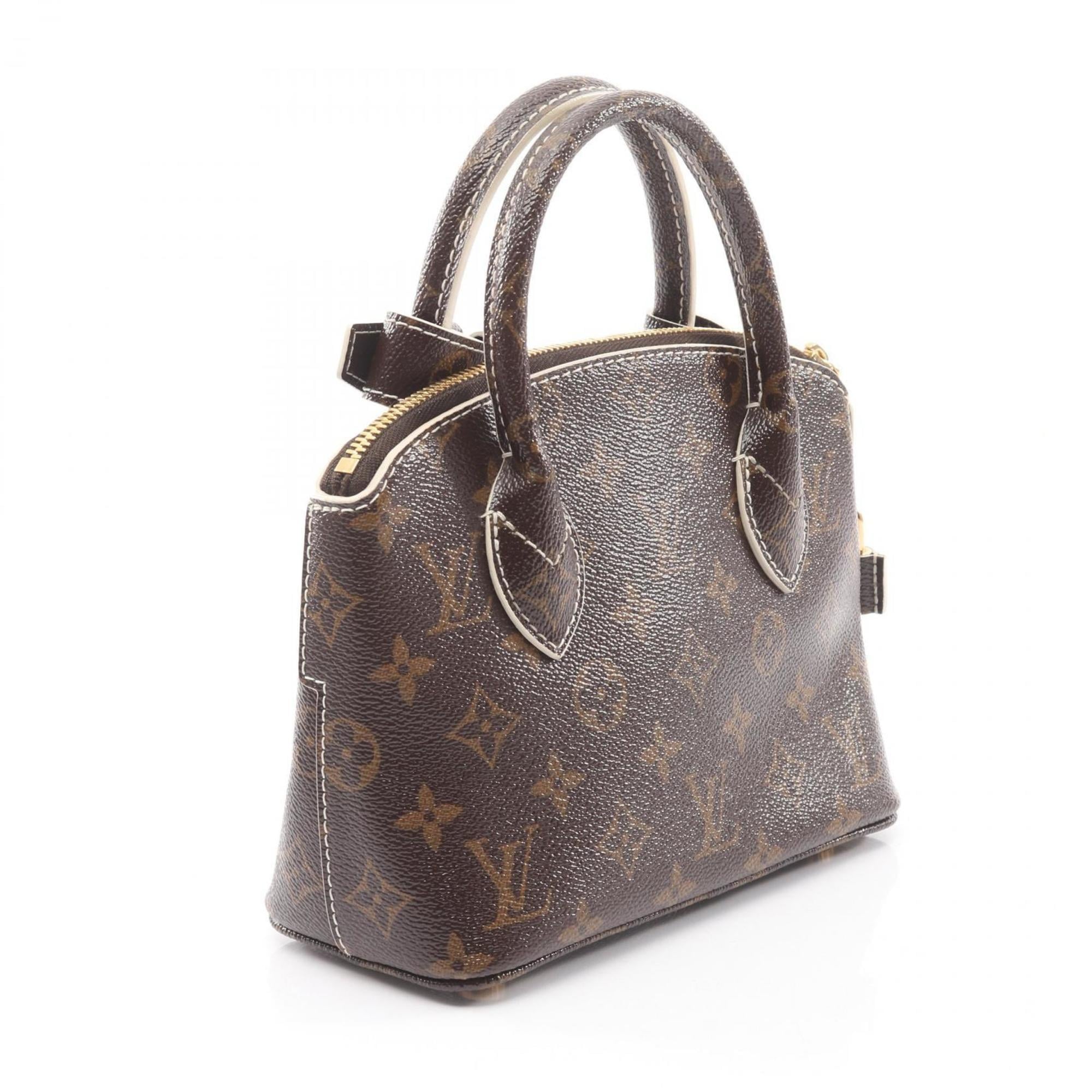 Louis Vuitton Brown Coated Canvas Handbag