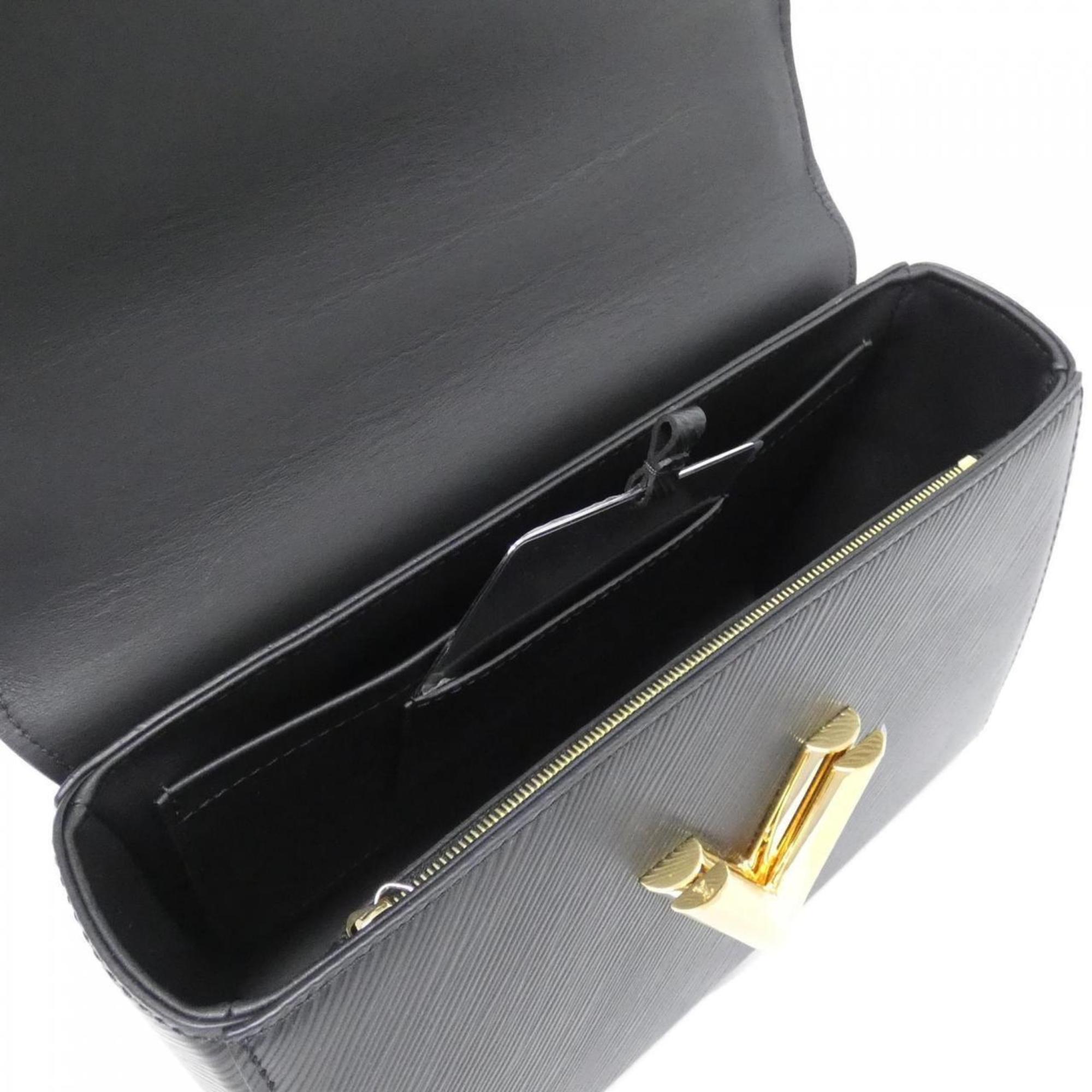 Louis Vuitton Black Leather Shoulder Bag