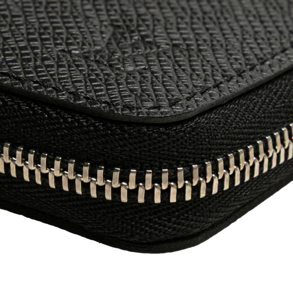 Louis Vuitton Taiga Ardoise Black Leather Coin Purse/Coin Case