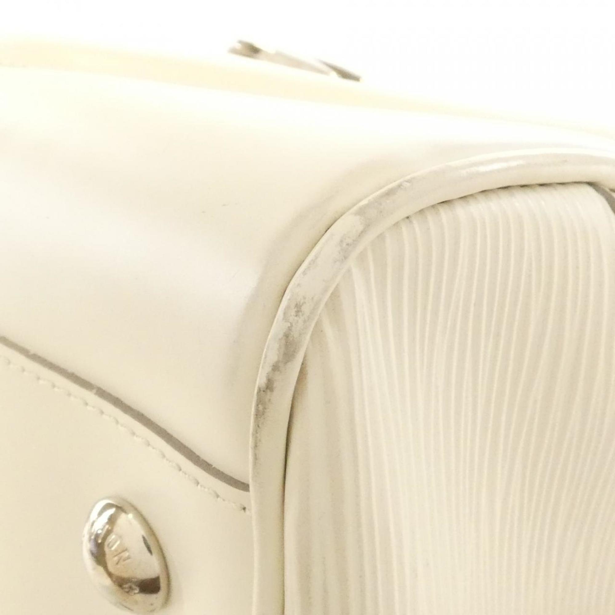Louis Vuitton Epi Lv Off White Leather Handbag