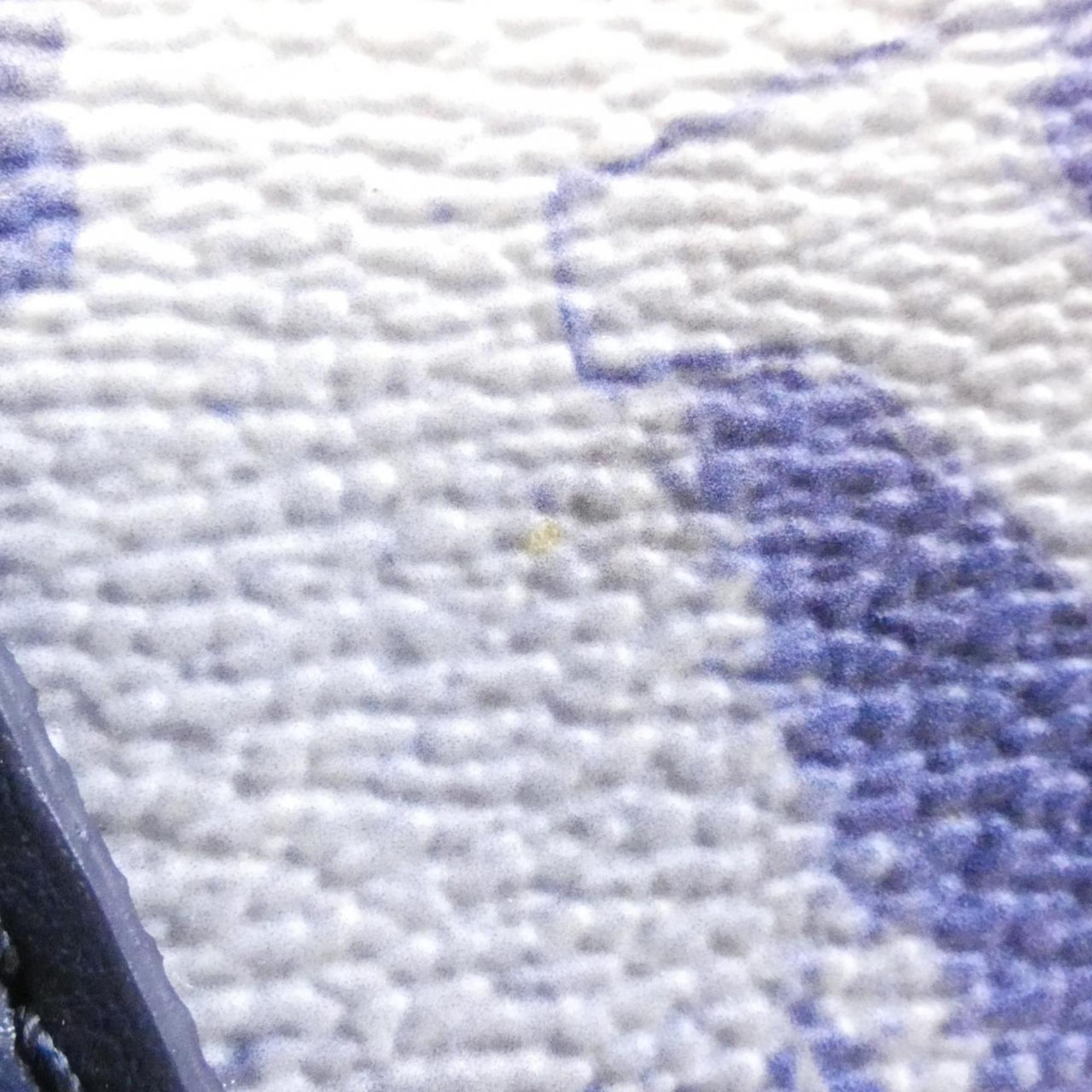 Louis Vuitton Monogram Blue Coated Canvas Boston Bag