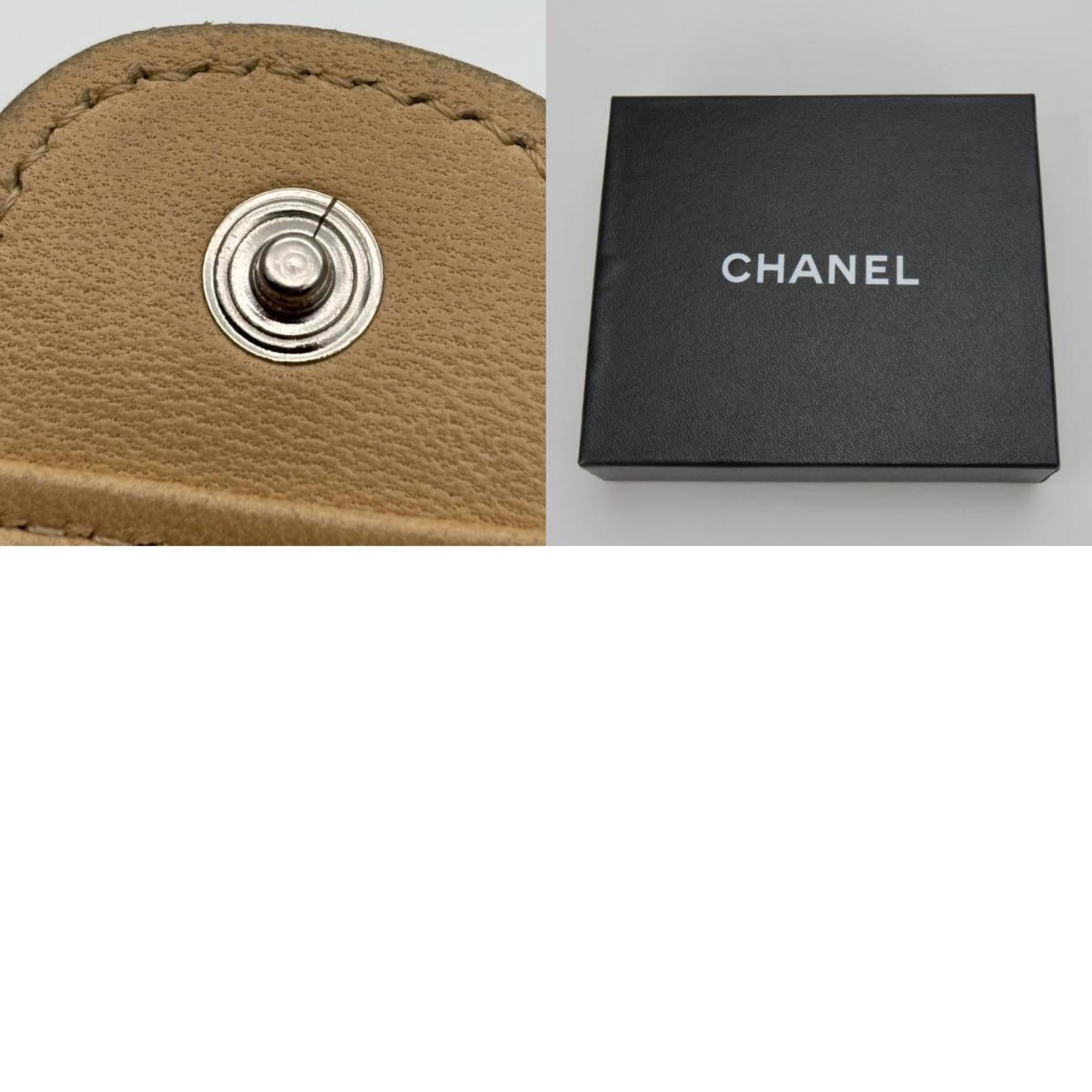 Chanel Beige Leather Coin Purse/Coin Case