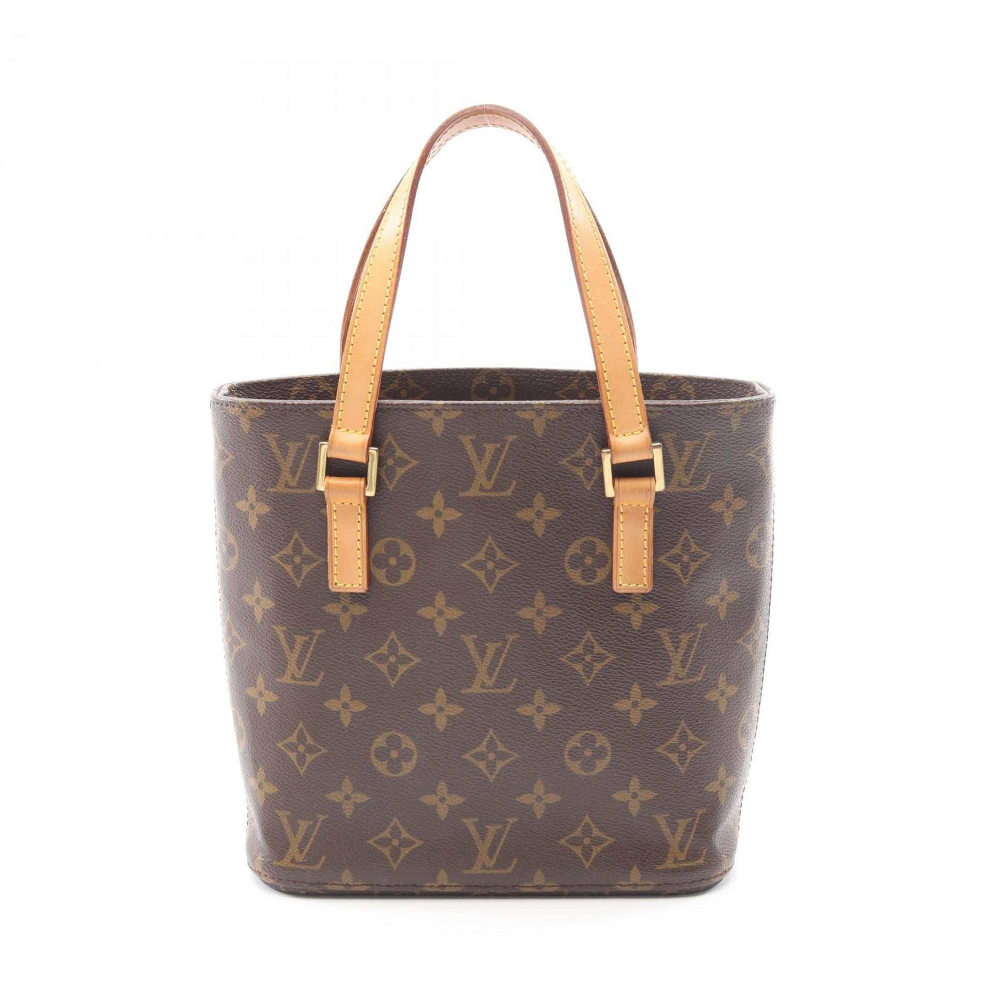 Louis Vuitton Brown Coated Canvas Leather Handbag