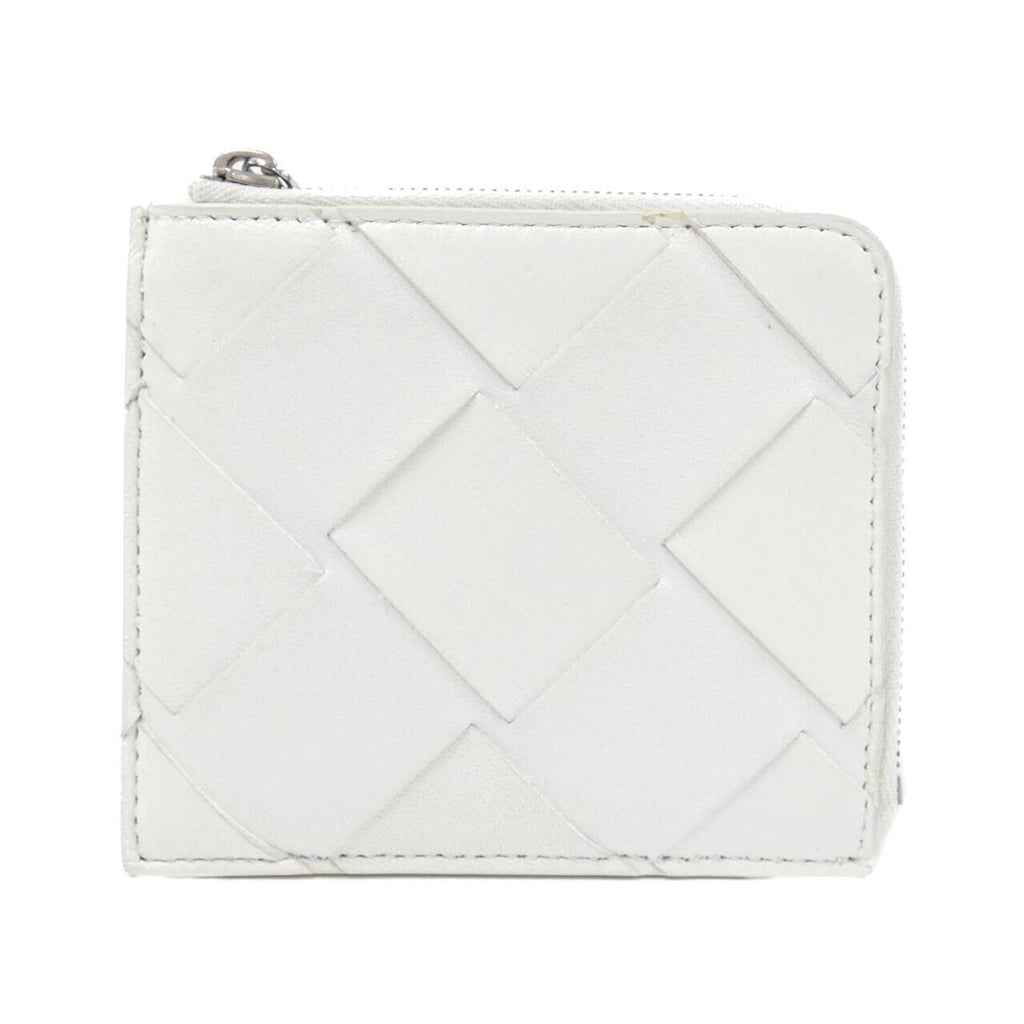 Bottega Veneta White Leather Wallet (Bi-Fold)