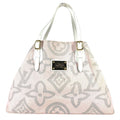 Louis Vuitton Pink Canvas Leather Boston Bag Shoulder Bag Tote Bag