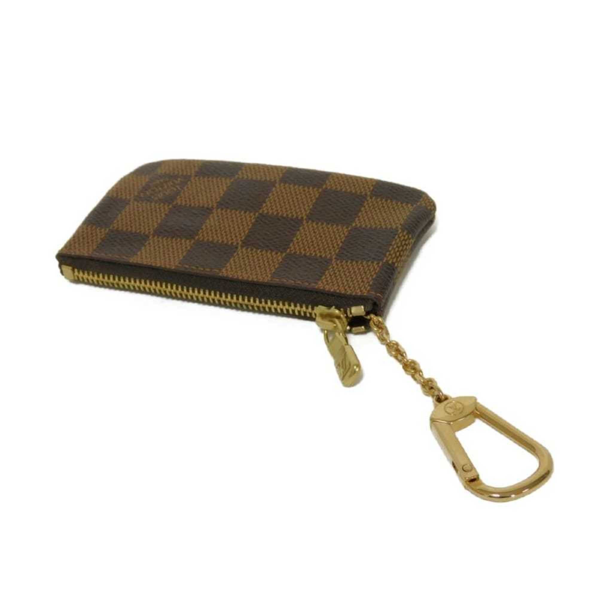 Louis Vuitton Brown Damier Canvas Ebene Damier Canvas Leather Coin Purse/Coin Case