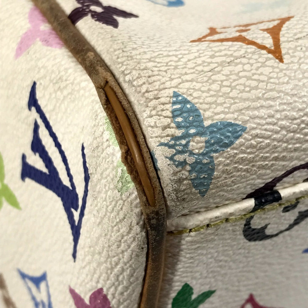 Louis Vuitton Blanc Monogram Multicolore Shoulder Bag Tote Bag