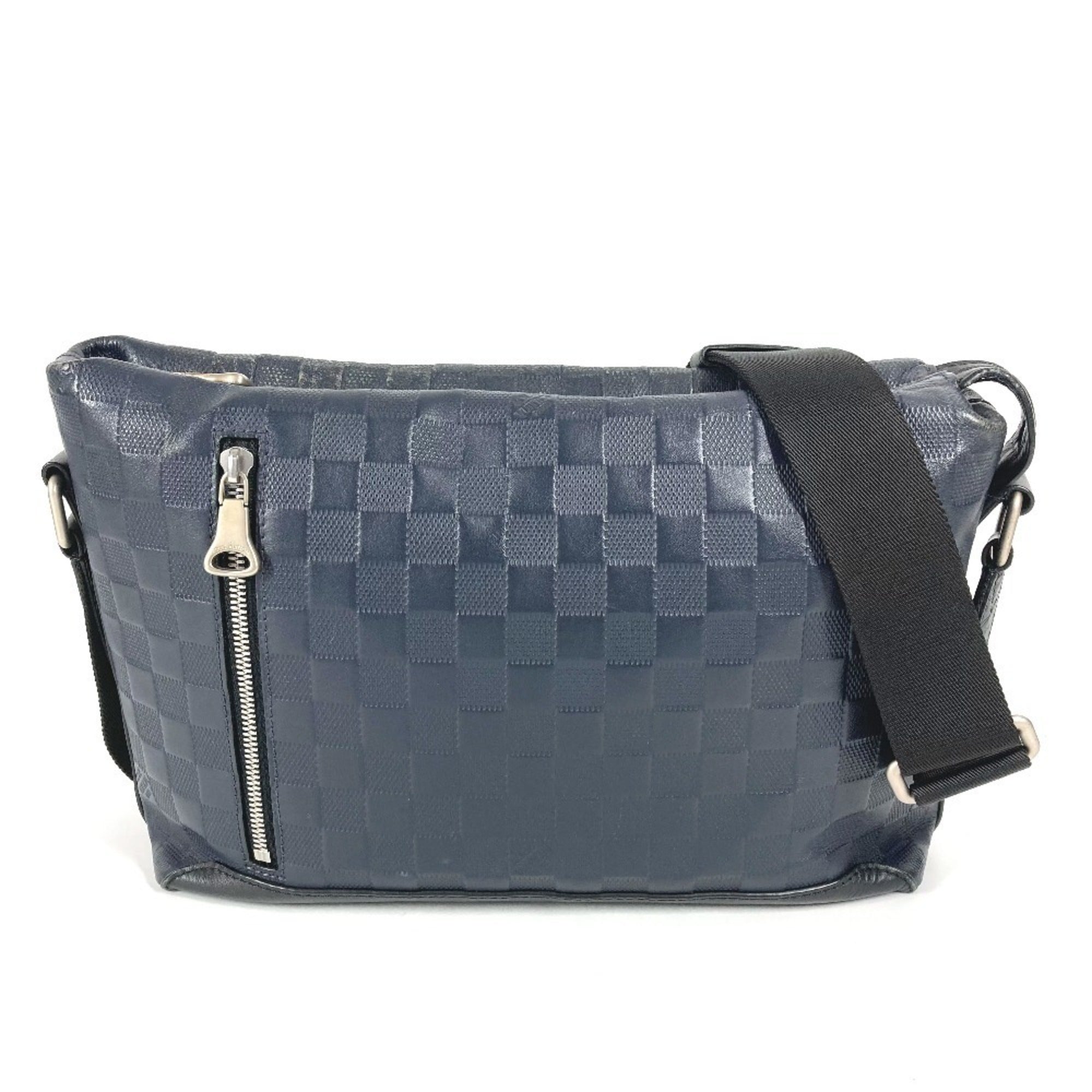 Louis Vuitton Black Galle Navy Damier Infini Shoulder Bag
