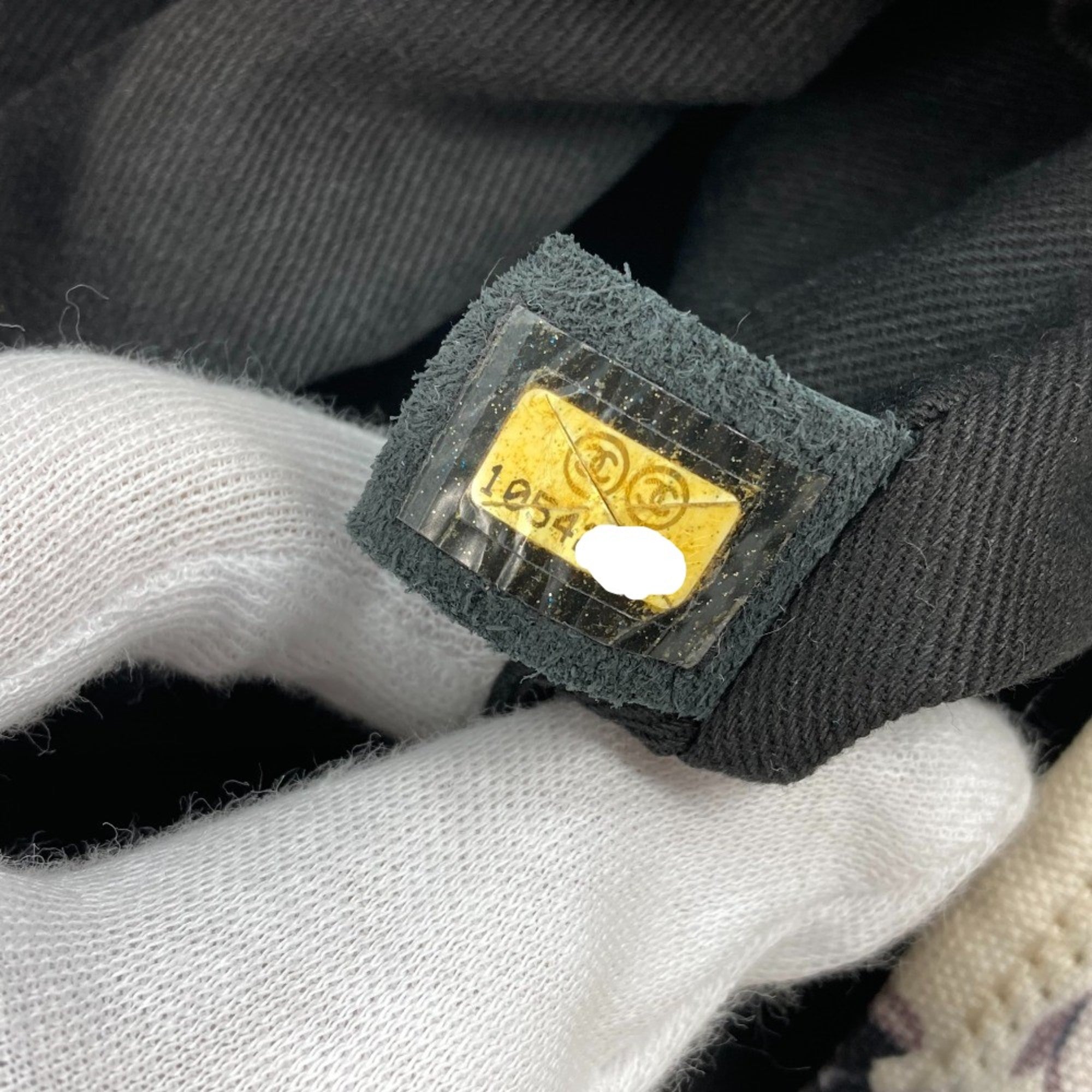 Chanel Black Cloth Shoulder Bag