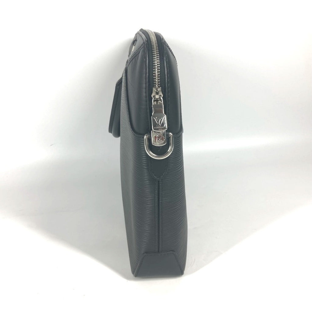 Louis Vuitton Black Noir Epi Leather Briefcase Tote Bag