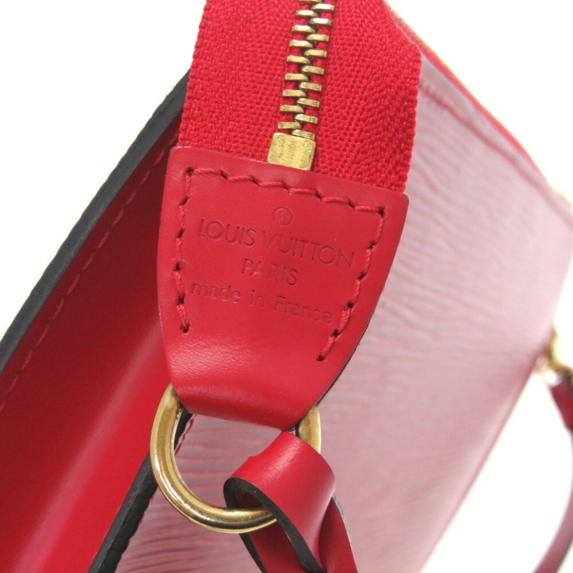 Louis Vuitton Epi Pochette Accessory Red M52947 Handbag 0193 LOUIS VUITTON