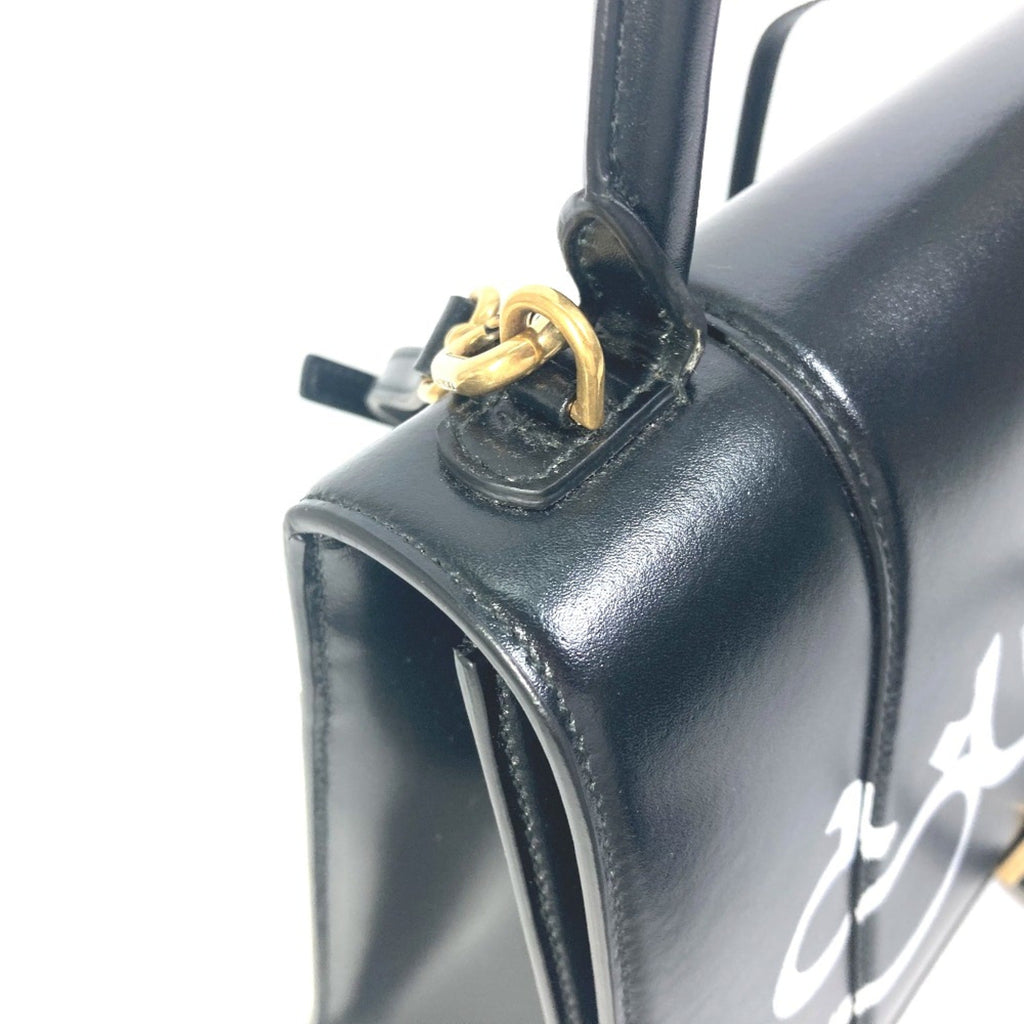 Balenciaga Black Leather Hand