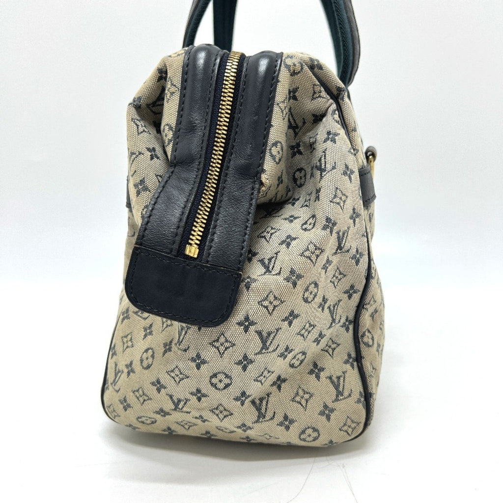 Louis Vuitton Galle Monogram Navy Monogram Mini Boston Bag Handbag