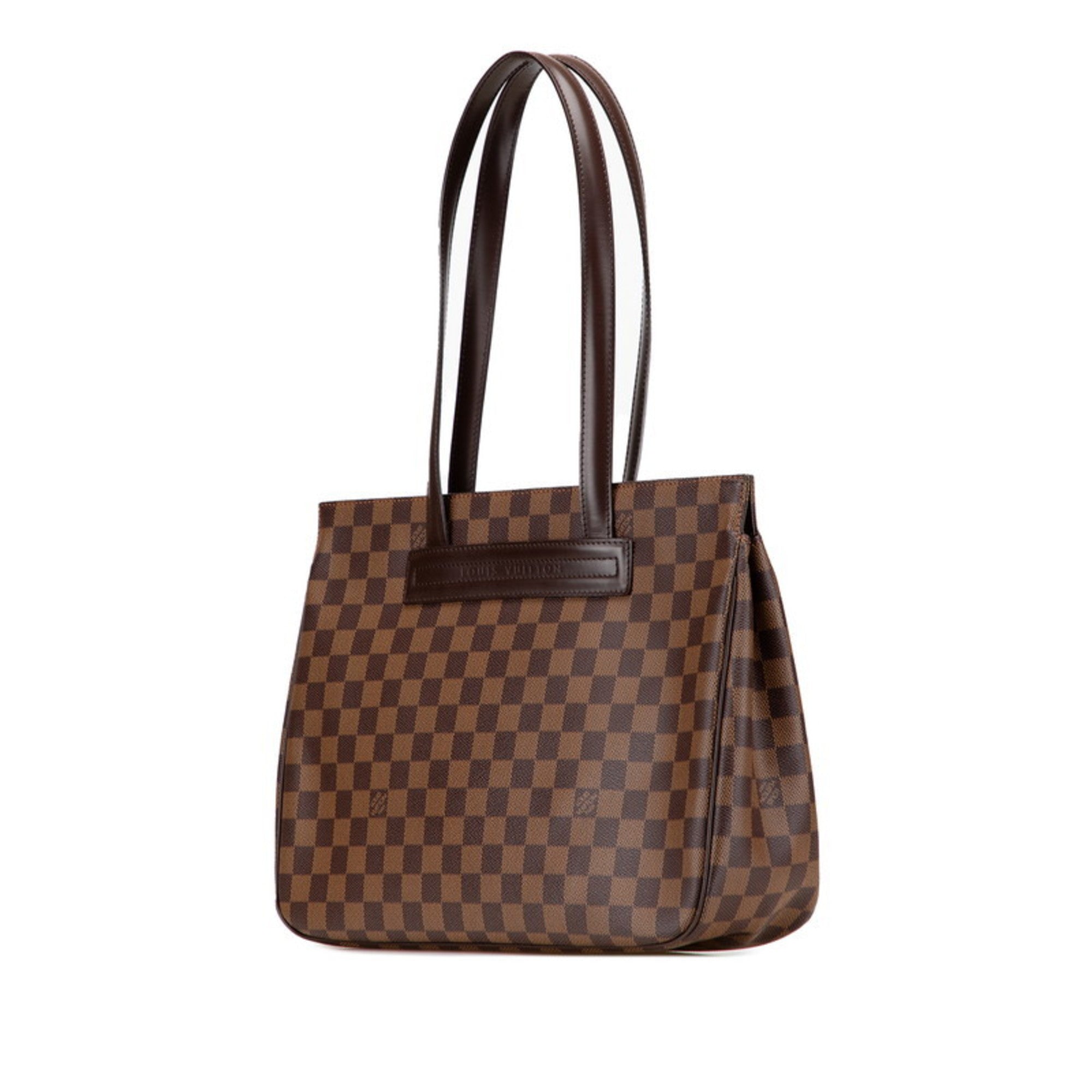 Louis Vuitton Damier Brown Pvc Leather Handbag Tote Bag