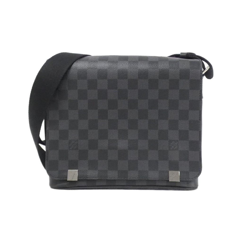 Louis Vuitton Graphite Gray Coated Canvas Shoulder Bag