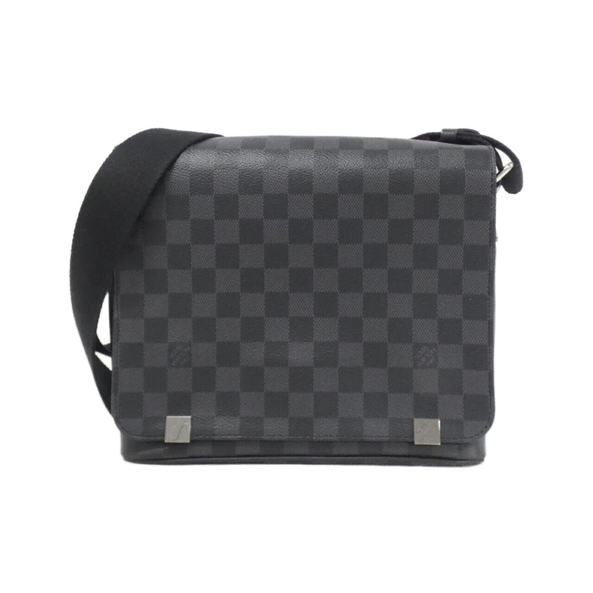 Louis Vuitton Graphite Gray Coated Canvas Shoulder Bag