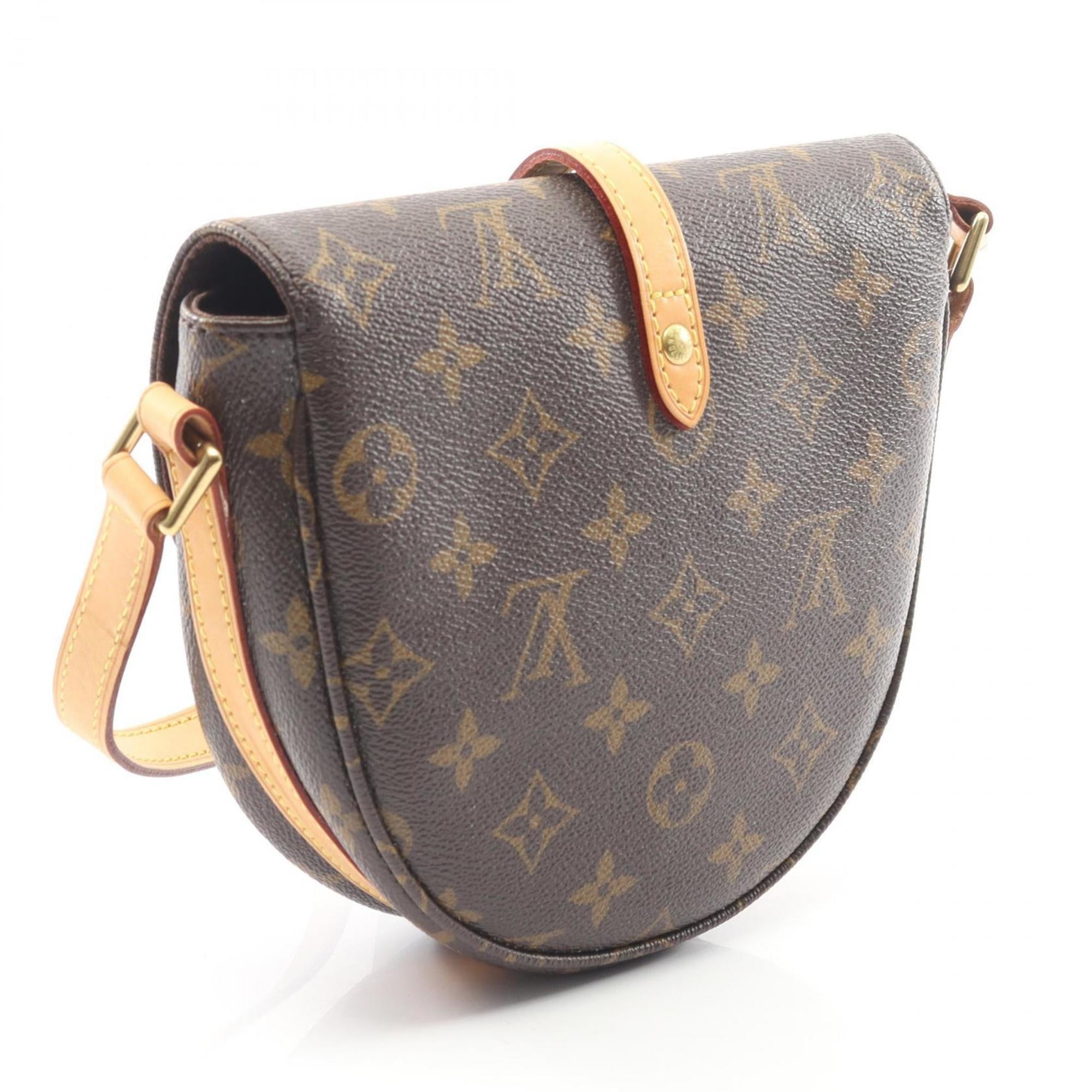 Louis Vuitton Brown Monogram Coated Canvas Leather Shoulder Bag
