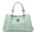Bottega Veneta Intrecciato Green Leather Handbag