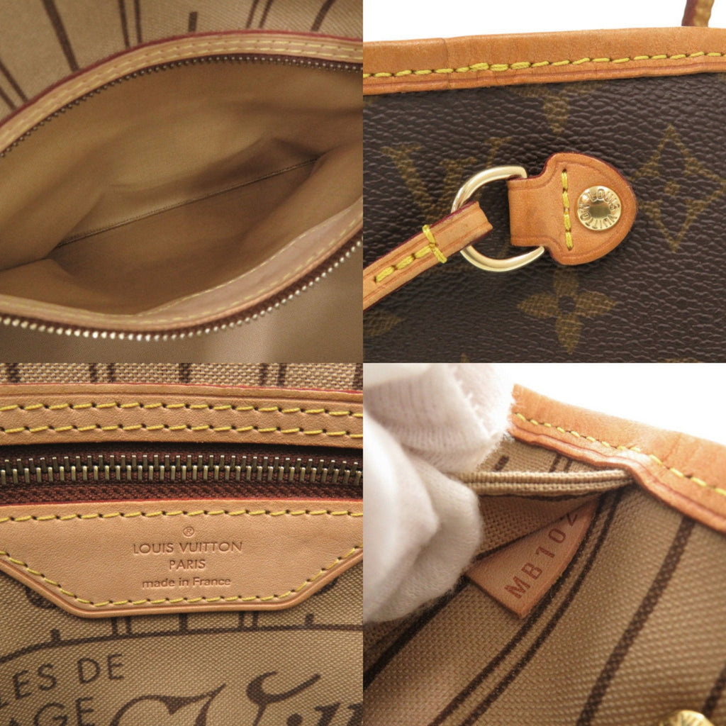 Louis Vuitton Beige Monogram Canvas Tote Bag