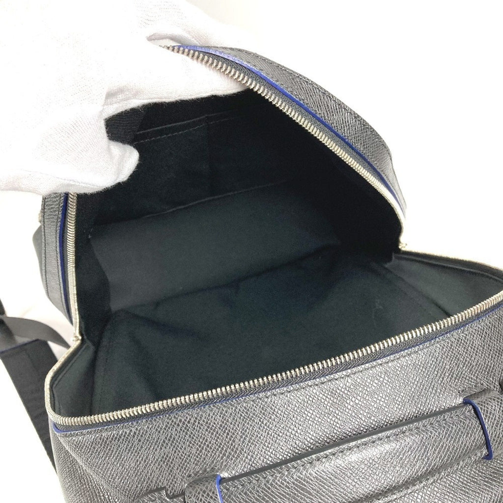 Louis Vuitton Ardoise Bicolor Black Blue Taiga Leather Backpack
