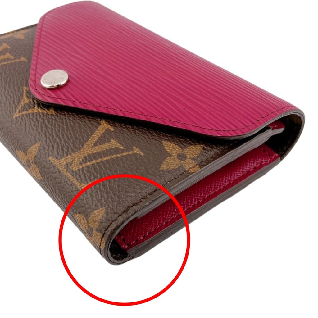 Louis Vuitton Monogram Fuchsia Monogram Epi Leather Wallet (Tri-Fold)