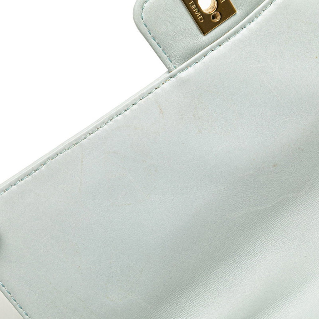 Chanel Blue Leather Handbag