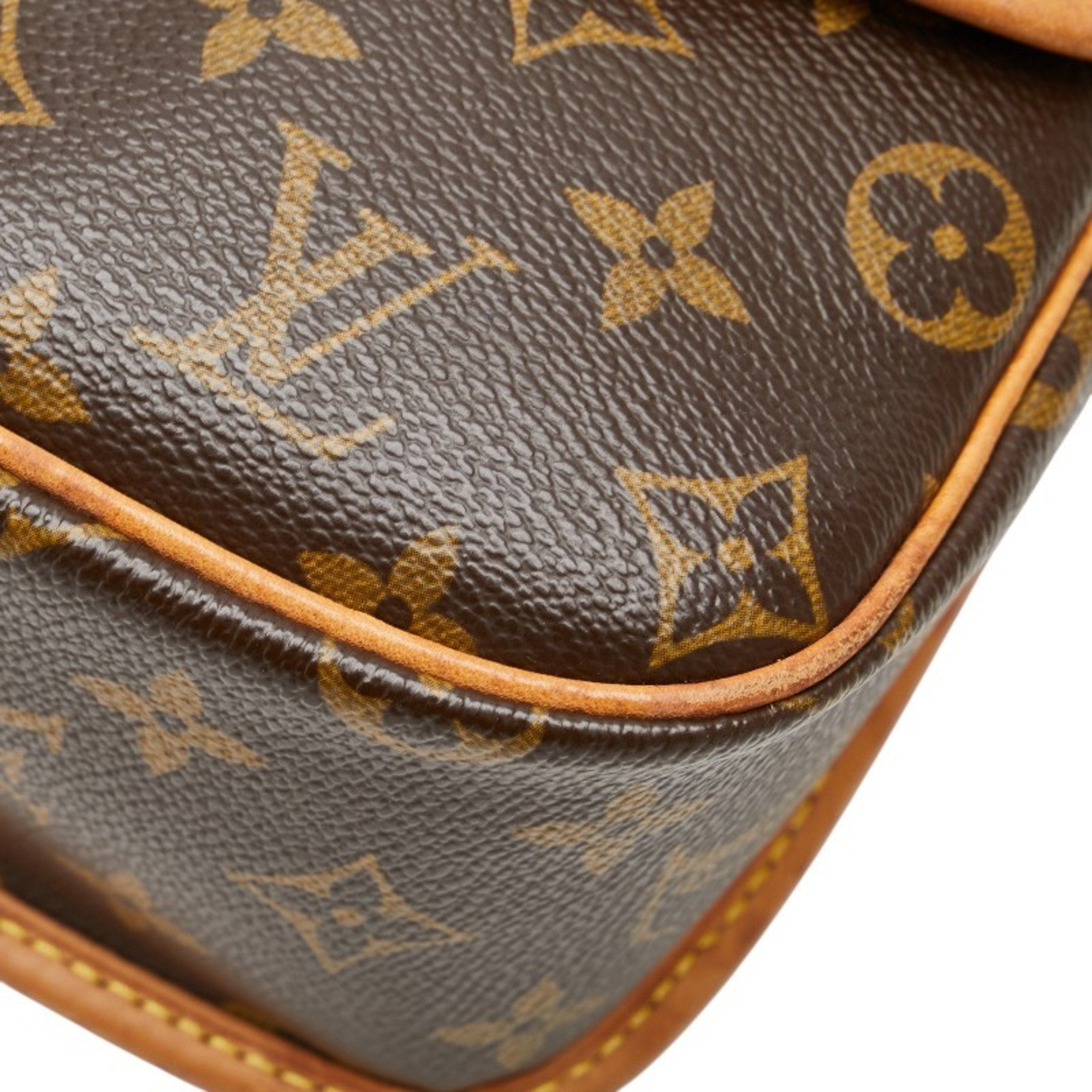 Louis Vuitton Monogram Brown Pvc Leather Shoulder Bag