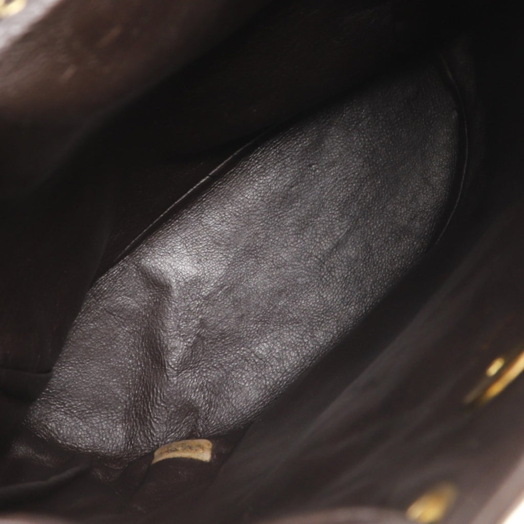 Chanel Brown Leather Backpack