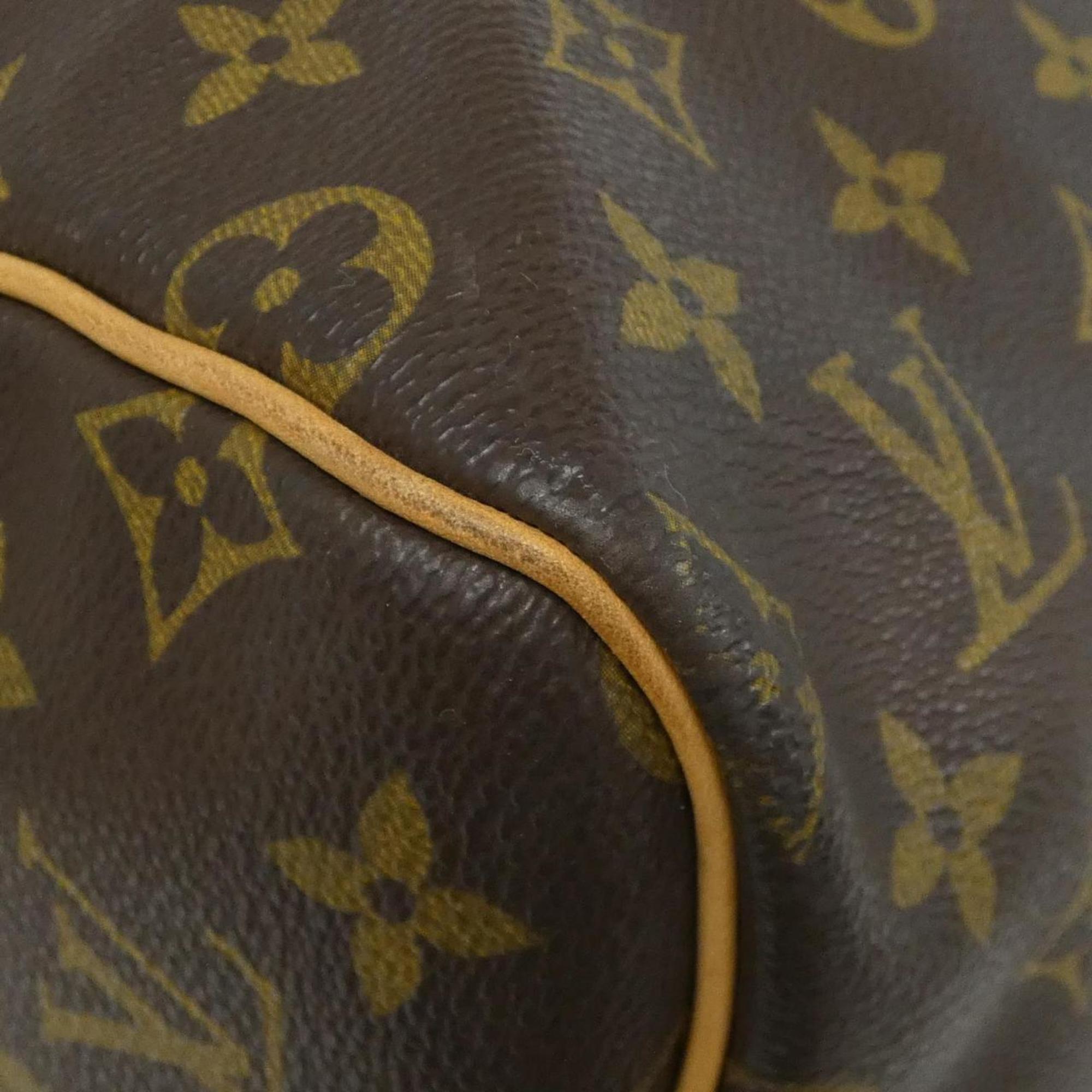 Louis Vuitton Marron Coated Canvas Boston Bag