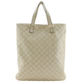 Gucci Off-White Leather Handbag Tote Bag (Pre-Owned)