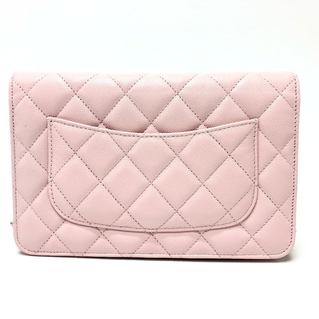 Chanel Pink Caviar Leather Shoulder Bag