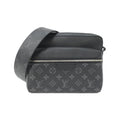 Louis Vuitton Black Coated Canvas Leather Shoulder Bag