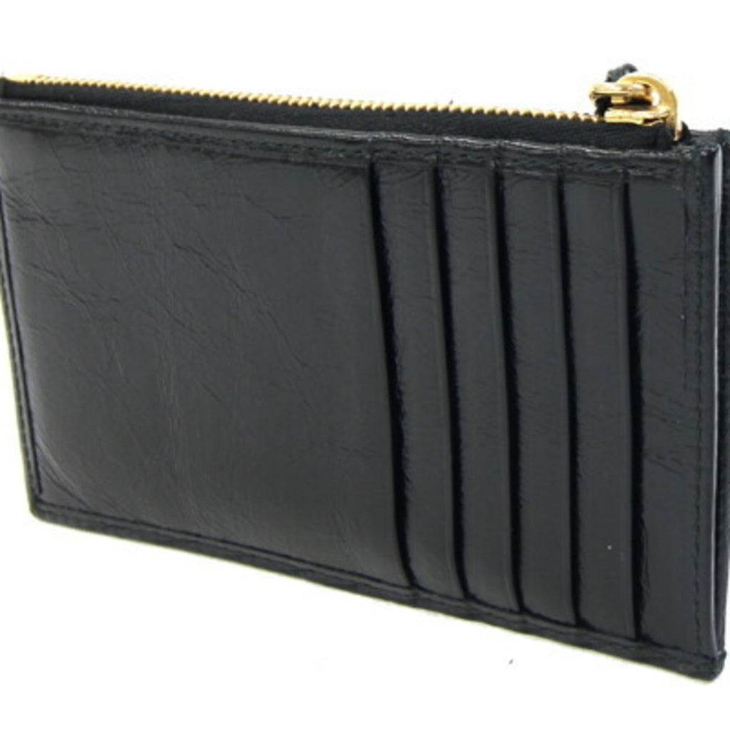 Prada Black Leather Card Wallet