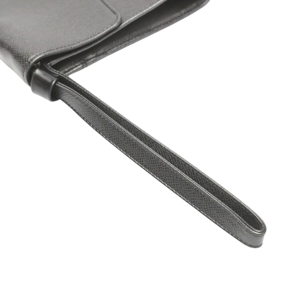 Louis Vuitton Taiga Black Taiga Leather Clutch Bag