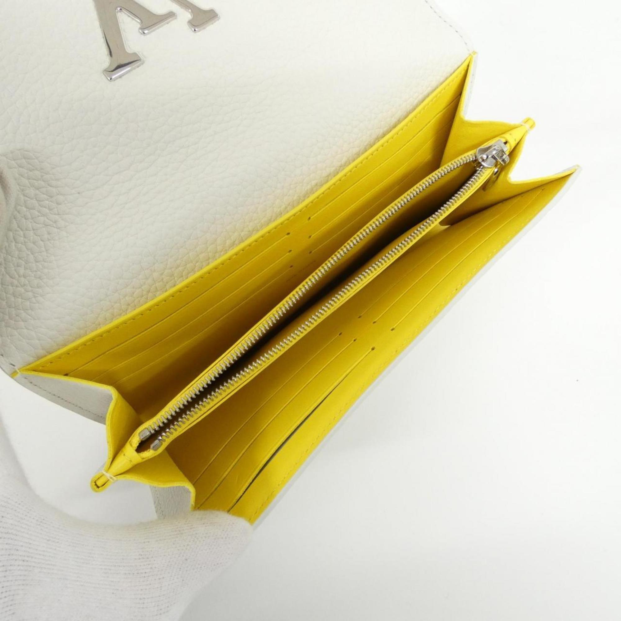 Louis Vuitton Blanc Leather Long Wallet