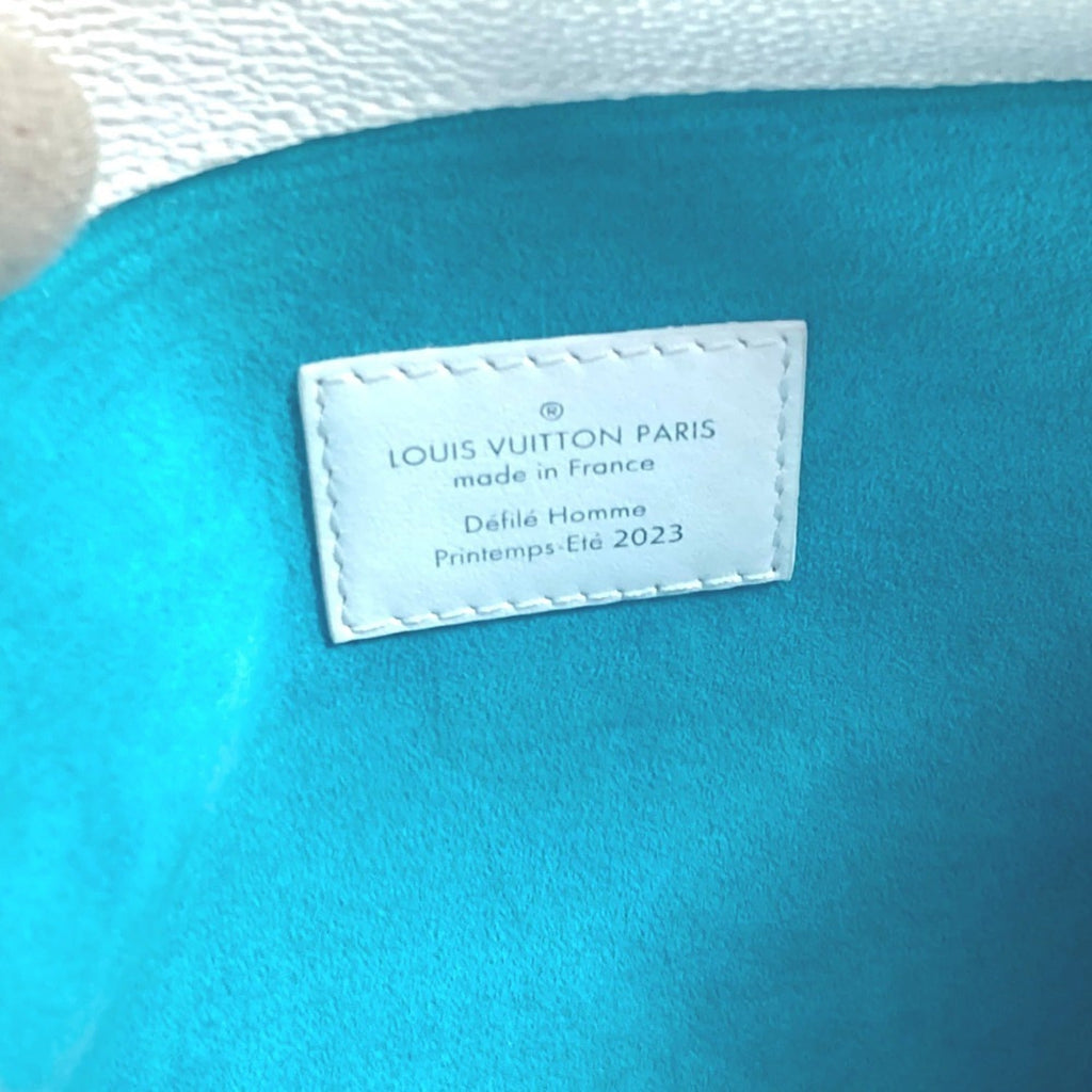 Louis Vuitton Multi-Color Canvas Leather Clutch Bag