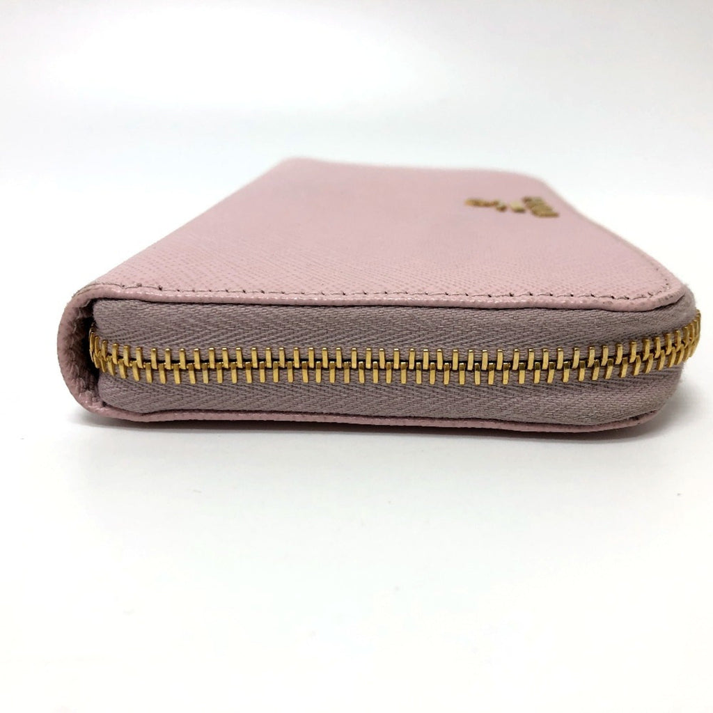 Prada Pink Saffiano Metal Long Wallet (Bi-Fold)