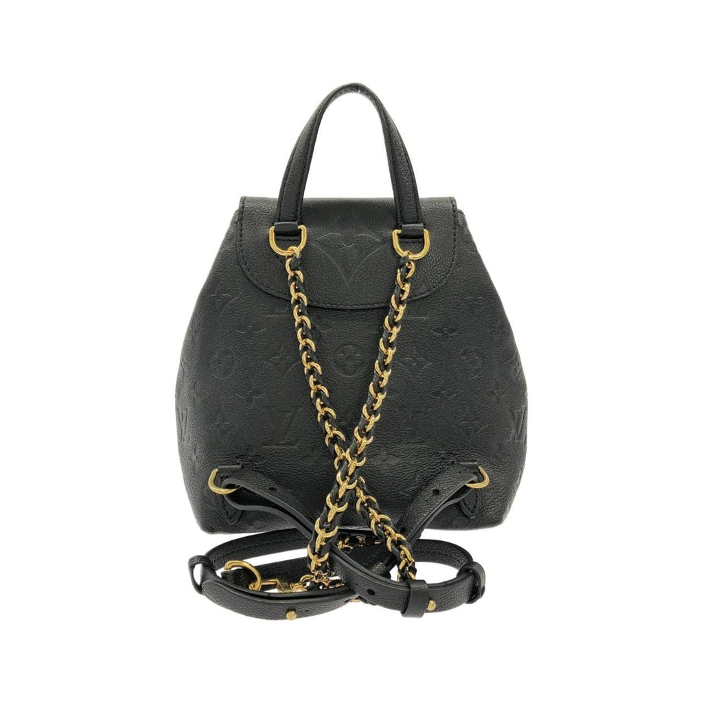 Louis Vuitton Black Leather Backpack