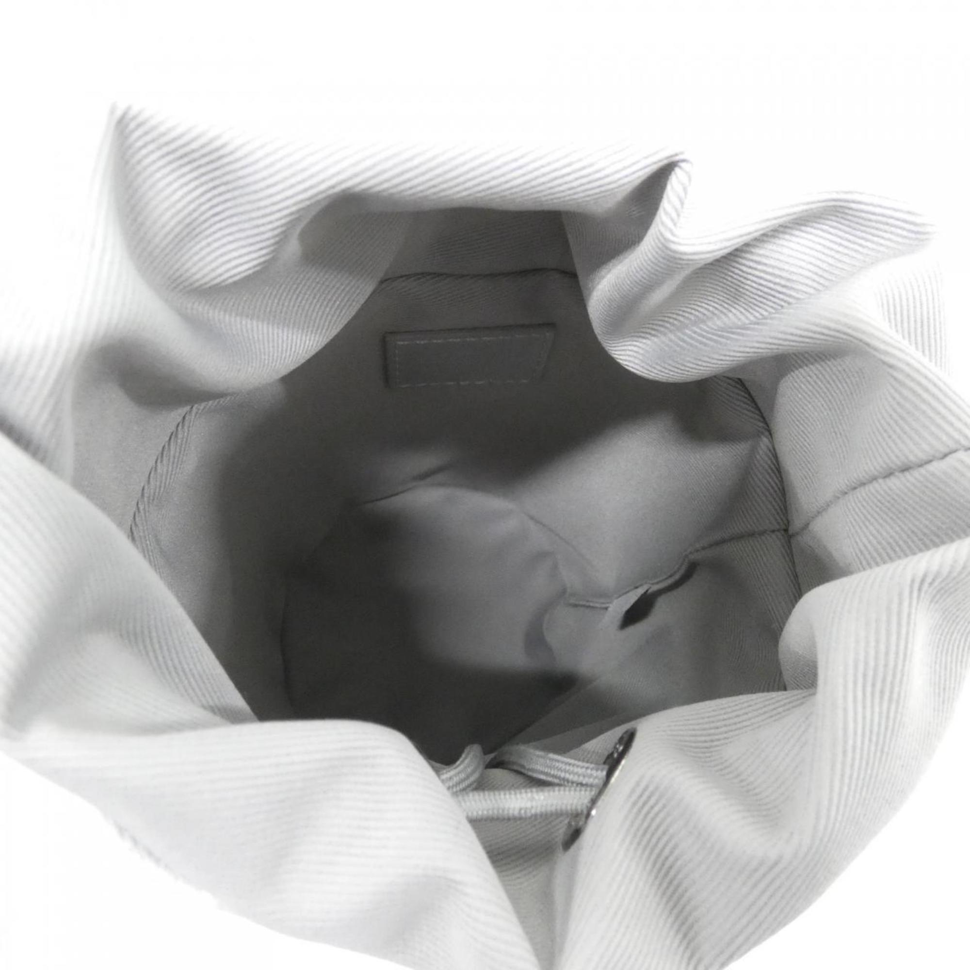Louis Vuitton Blanc White Coated Canvas Shoulder Bag