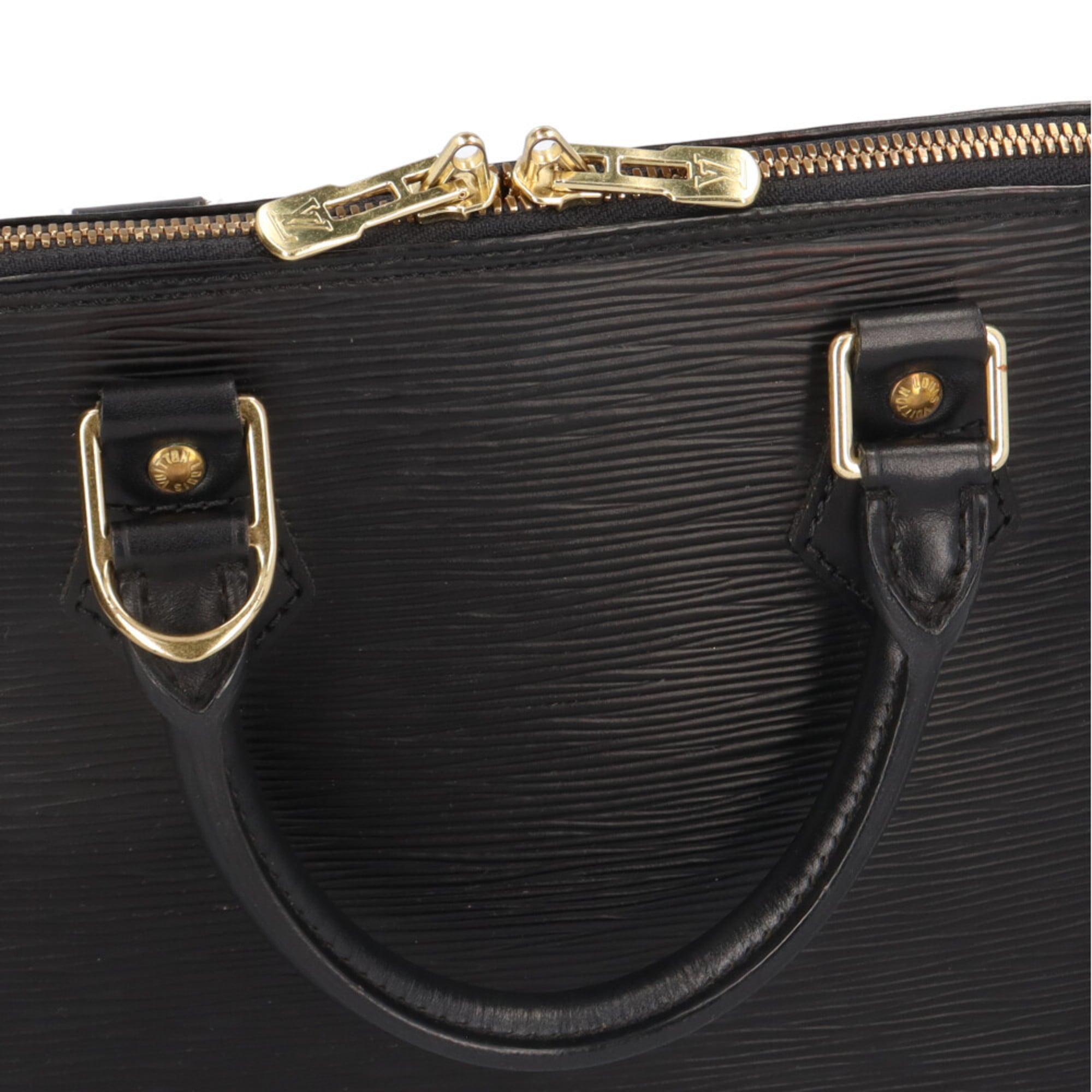 Louis Vuitton Black Epi Leather Handbag