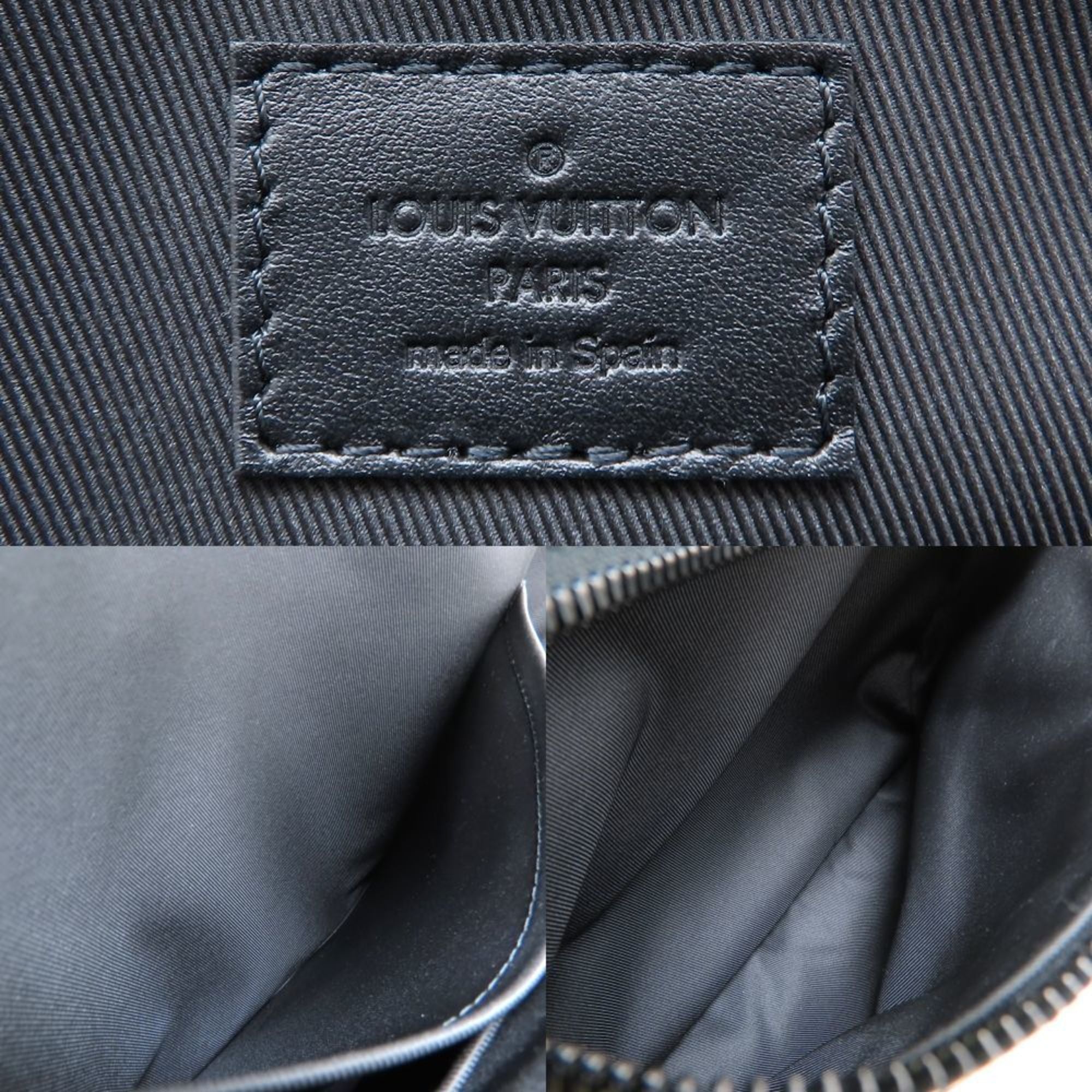 Louis Vuitton Monogram Shadow Noir Leather Backpack