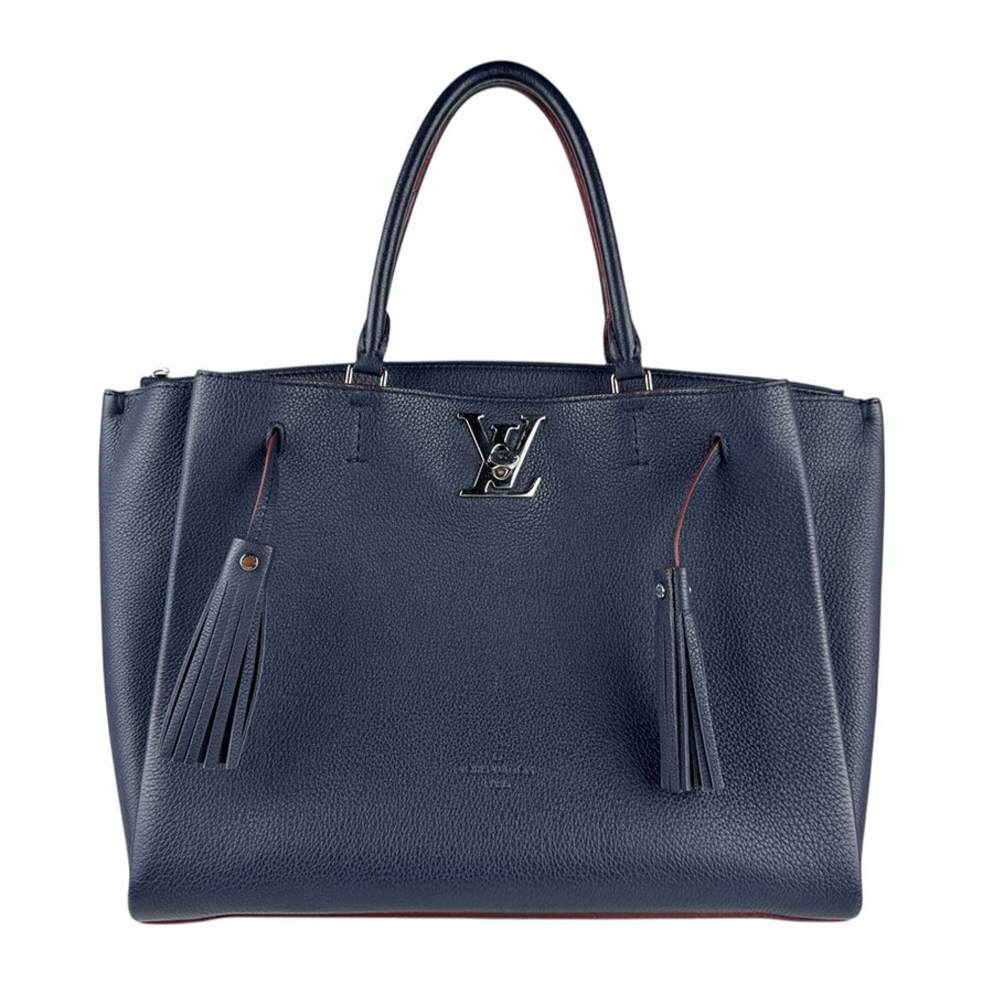 Louis Vuitton Marine Rouge Leather Handbag Shoulder Bag