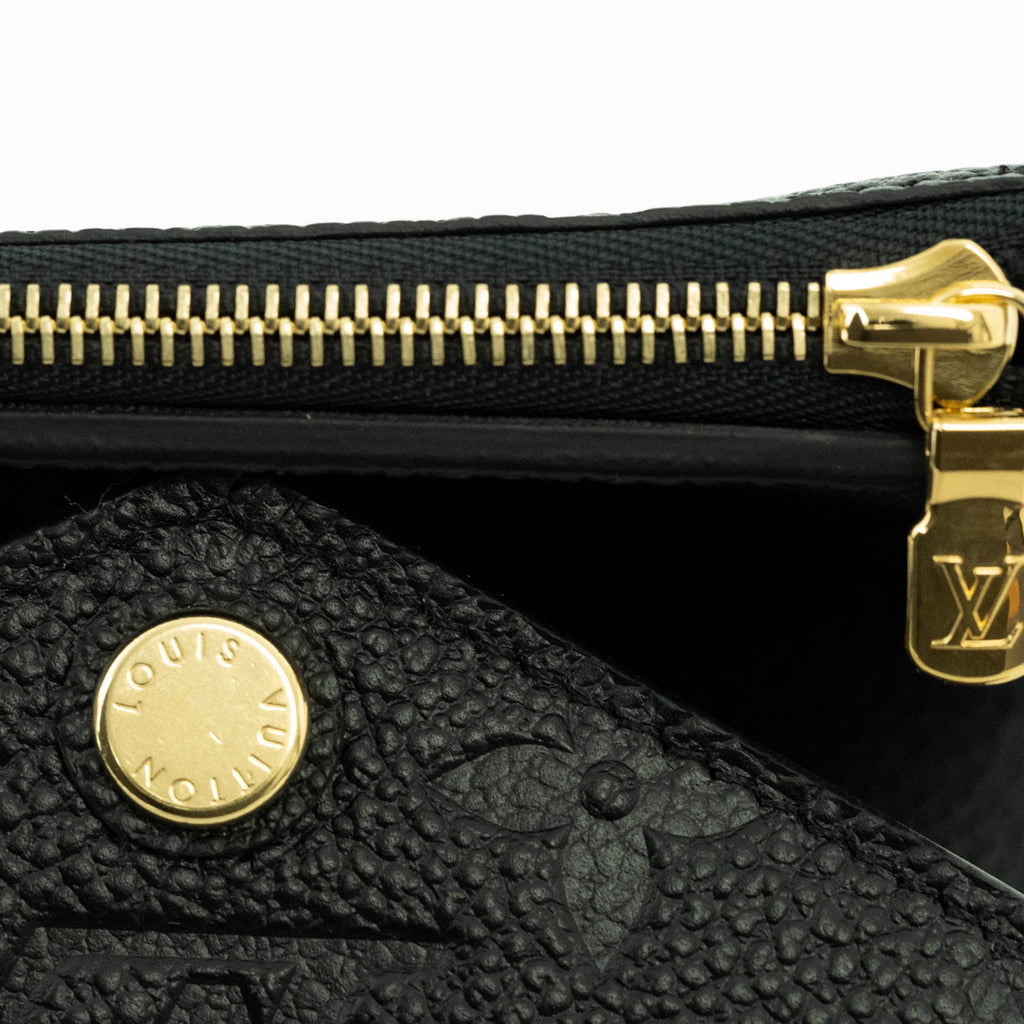 Louis Vuitton Noir Monogram Empreinte Wallet (Tri-Fold)