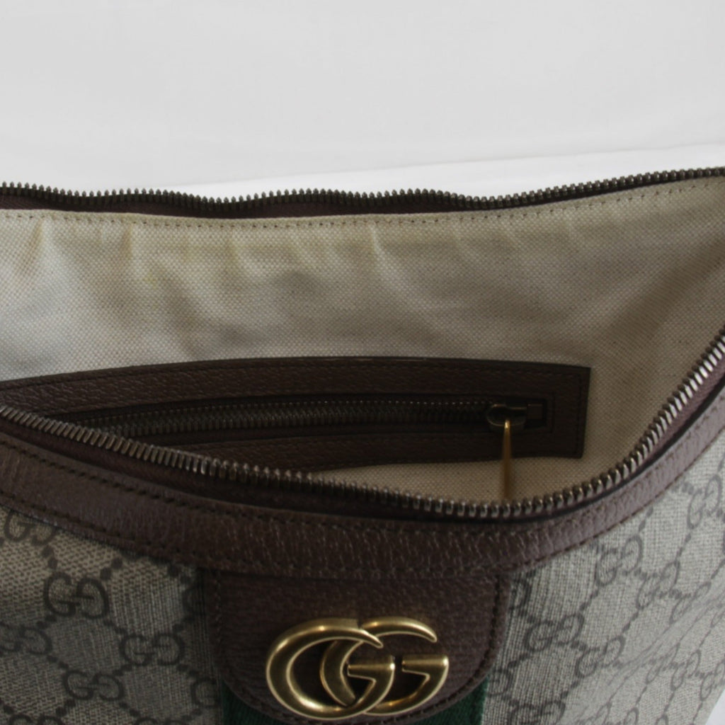 Gucci Ophidia Brown Gg Supreme Shoulder Bag (Pre-Owned)