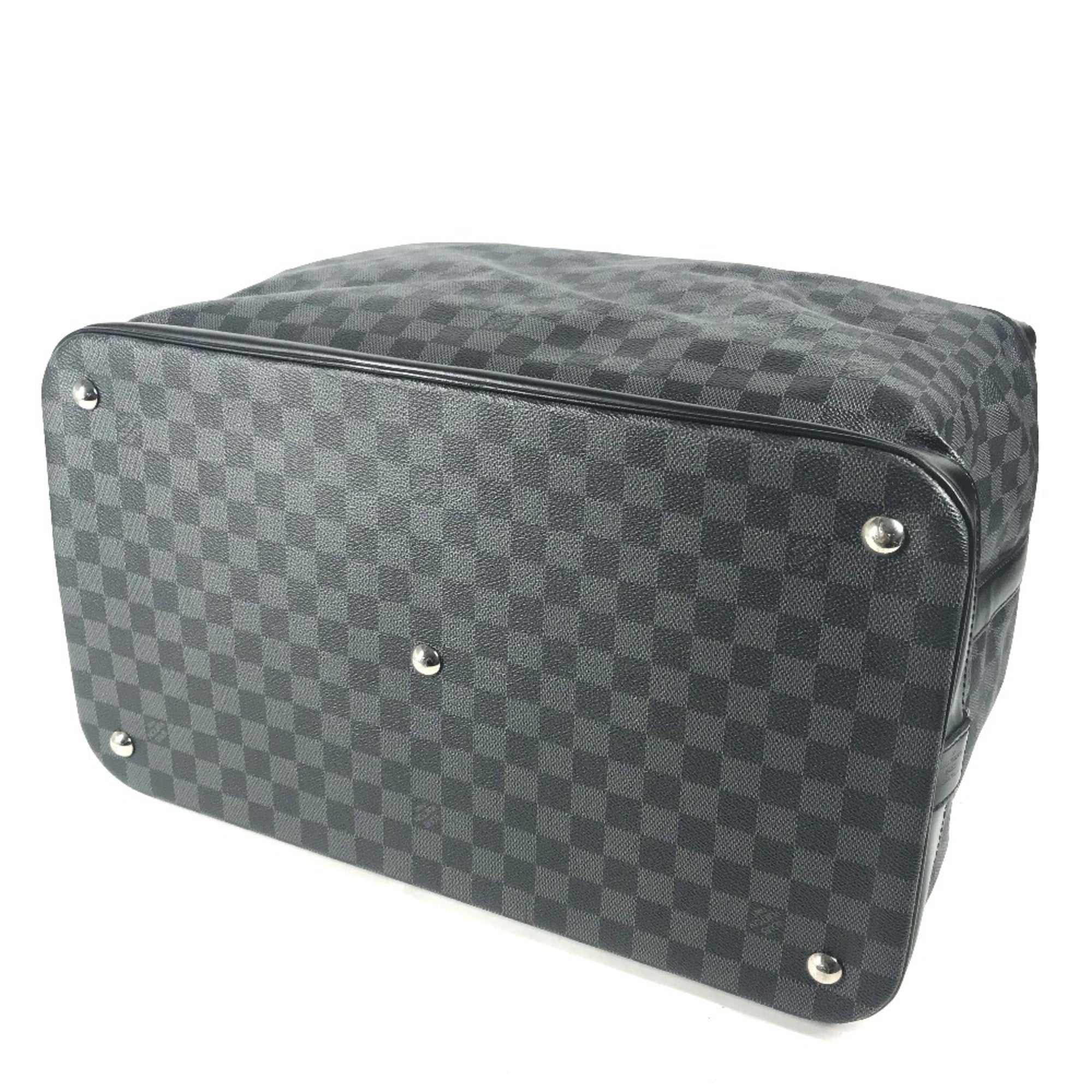 Louis Vuitton Black Damier Graphite Boston Bag Handbag