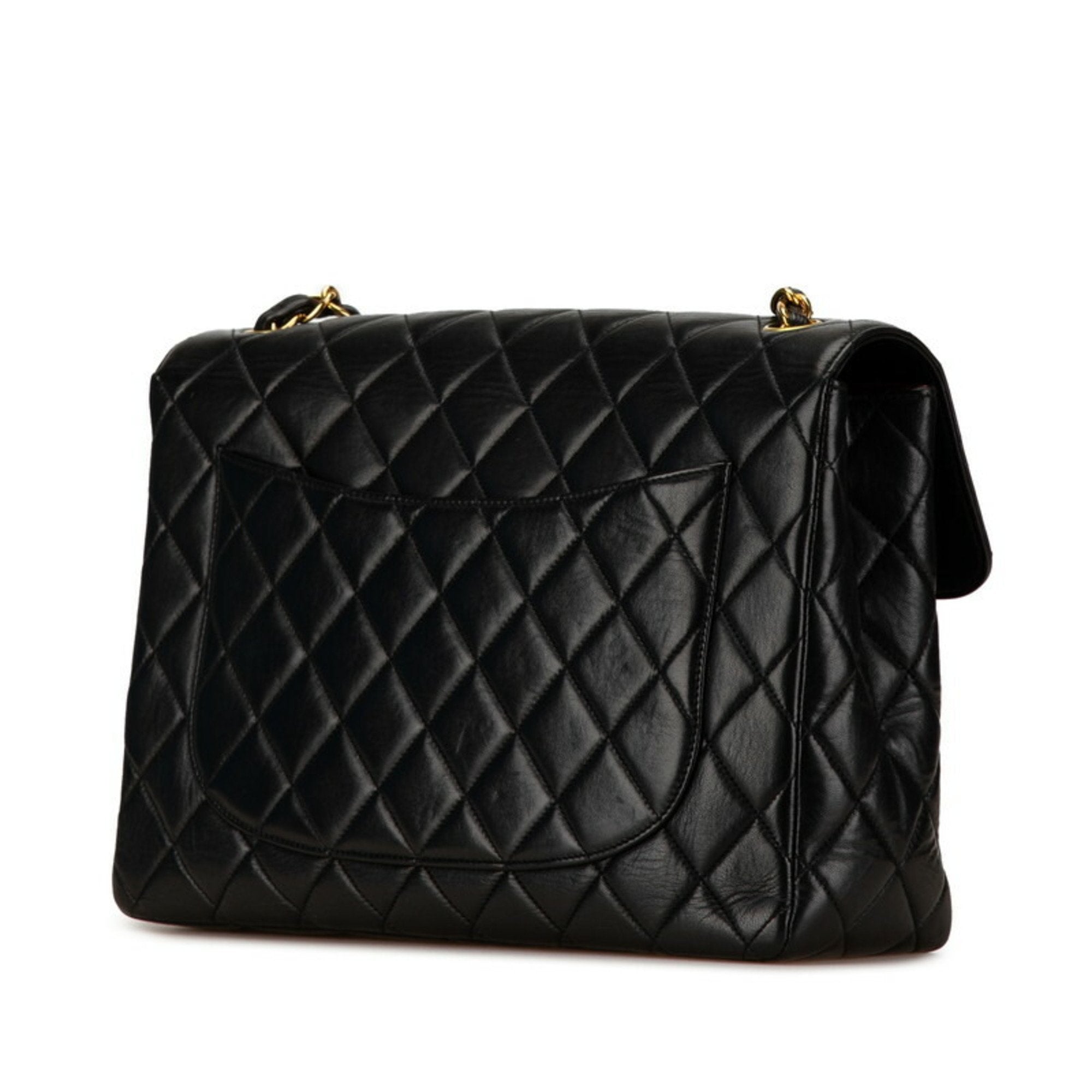 Chanel Black Leather Shoulder Bag