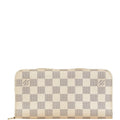 Louis Vuitton Damier Azur White Leather Long Wallet