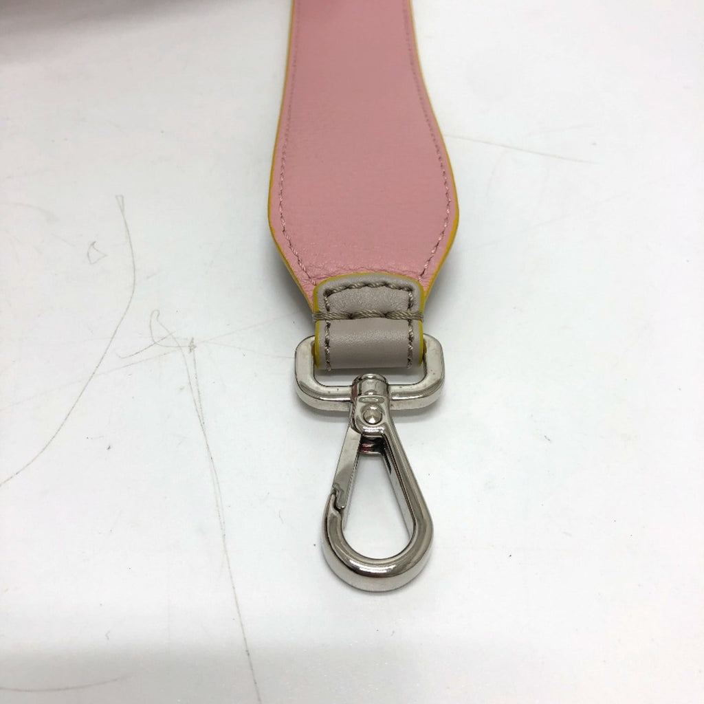 Fendi Gray Leather Chain/Shoulder Wallet